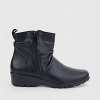 Hotter Ladies Comfort Ankle Boot Milton Black HB26
