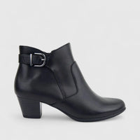 Hotter Ladies Comfort Ankle Boot With Heel Addison Black HB23