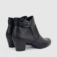 Hotter Ladies Comfort Ankle Boot With Heel Addison Black HB23