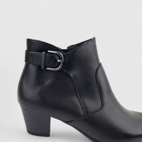 Hotter Ladies Comfort Ankle Boot With Heel Addison Black HB23