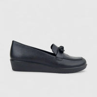 Hotter Ladies Comfort Loafer Amber Black HT86