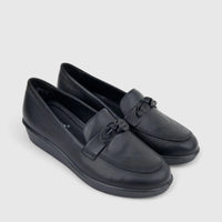 Hotter Ladies Comfort Loafer Amber Black HT86