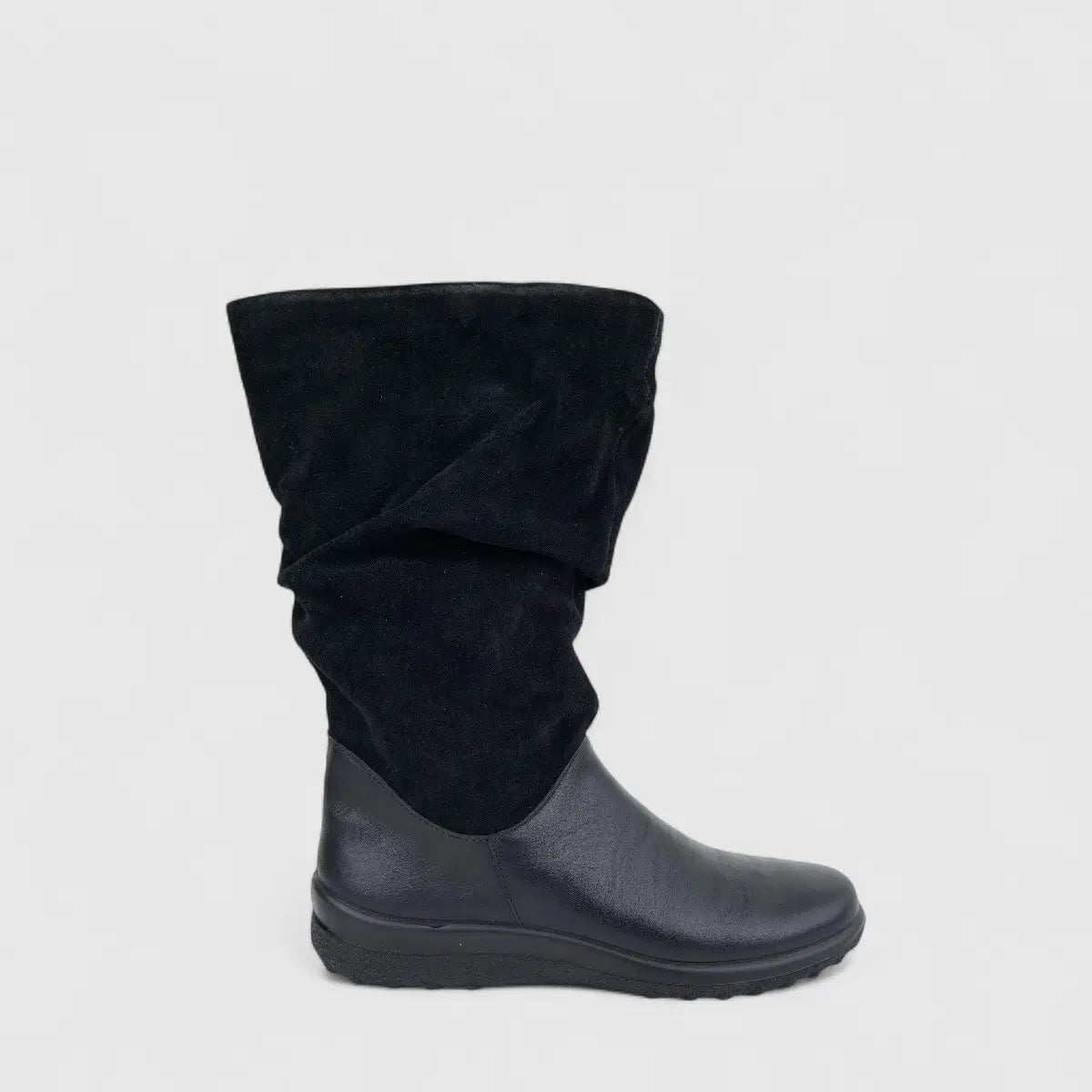 Hotter Ladies Comfort Long Boot Mystery Black HB29
