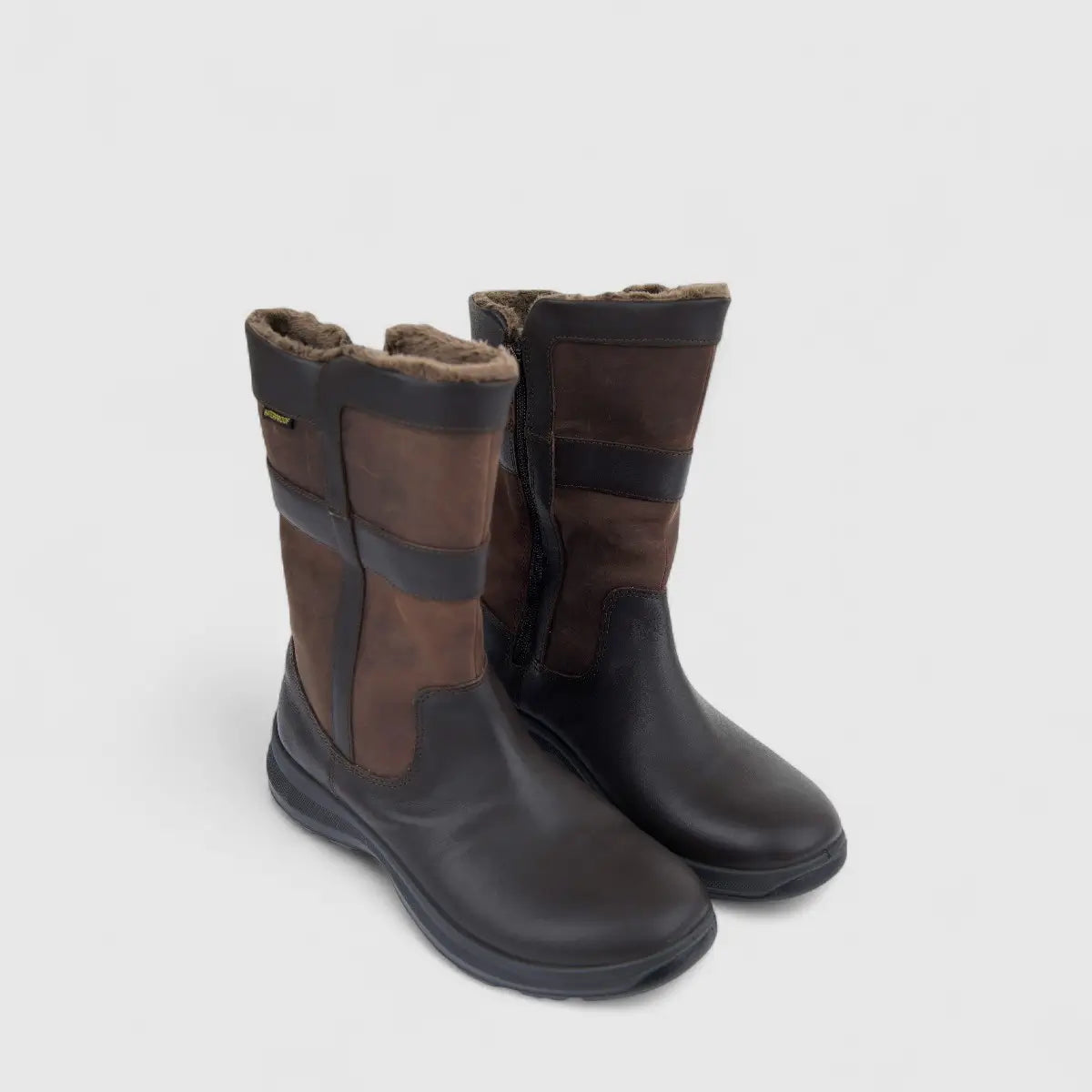 Hotter Ladies Comfort Mid Calf Boot Frontier Waterproof Chocolate HB28