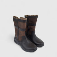 Hotter Ladies Comfort Mid Calf Boot Frontier Waterproof Chocolate HB28