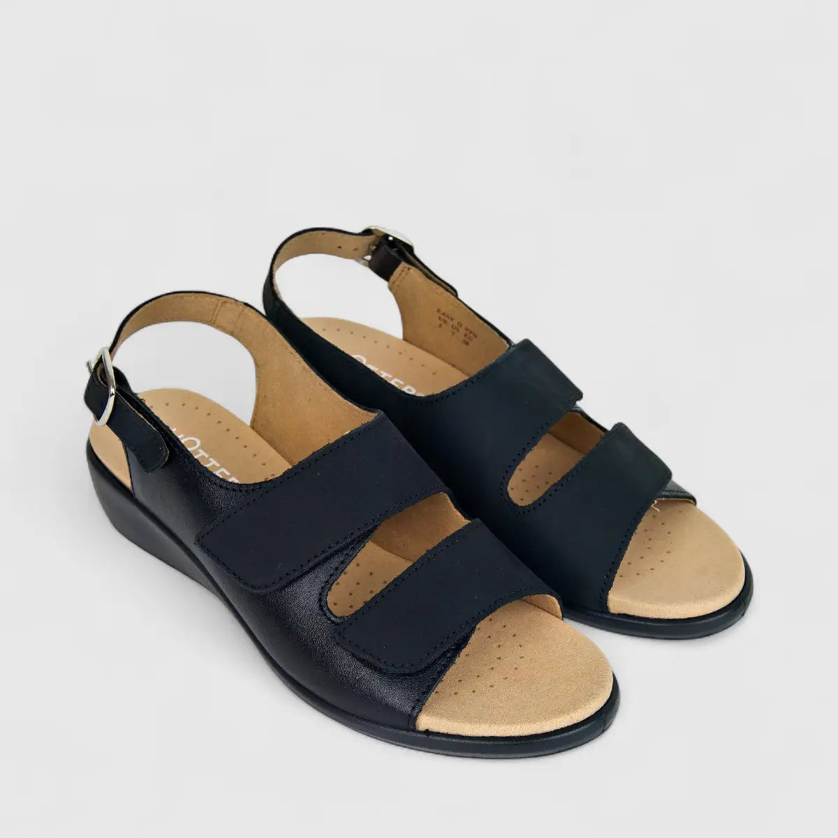 Hotter Ladies Comfort Sandal Easy 2 Black HT118