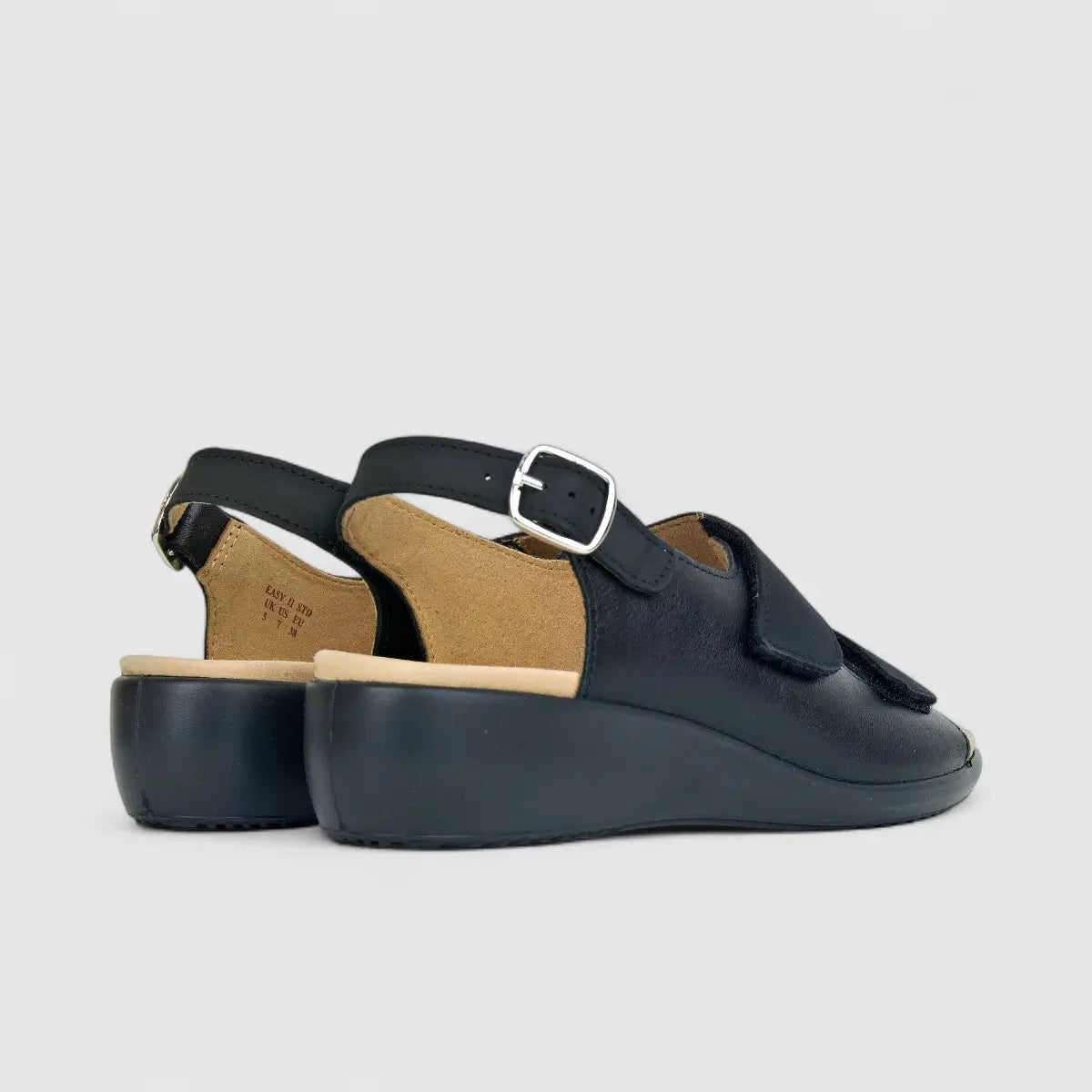Hotter Ladies Comfort Sandal Easy 2 Black HT118