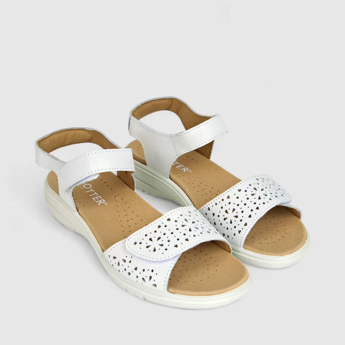 Hotter Ladies Comfort Sandal Leah 2 White HT83