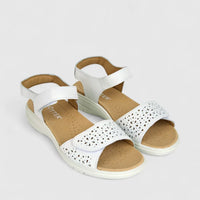Hotter Ladies Comfort Sandal Leah 2 White HT83