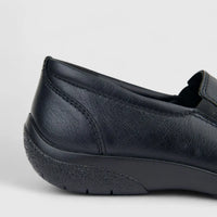 Hotter Ladies Comfort Slip On Shoe Glove Black HT88