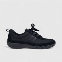 Hotter Ladies Comfort Sneaker Leanne Black HT87