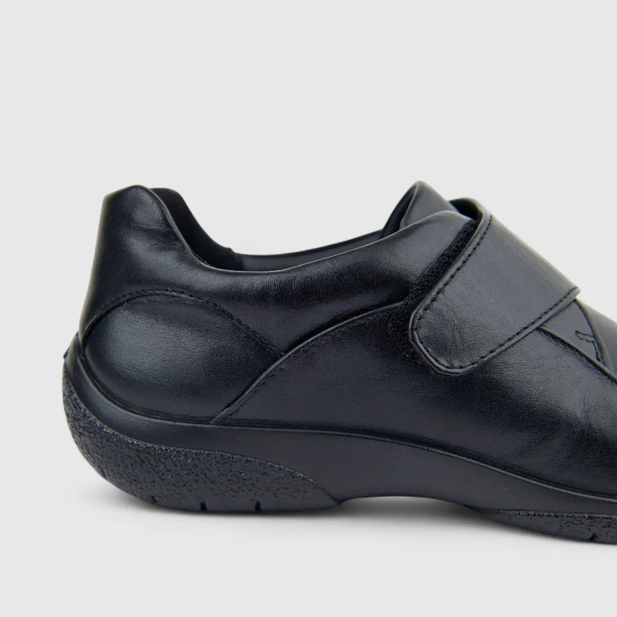 Hotter Ladies Comfort Sugar 2 Wide Fit (EXF) With Velcro Black HT92
