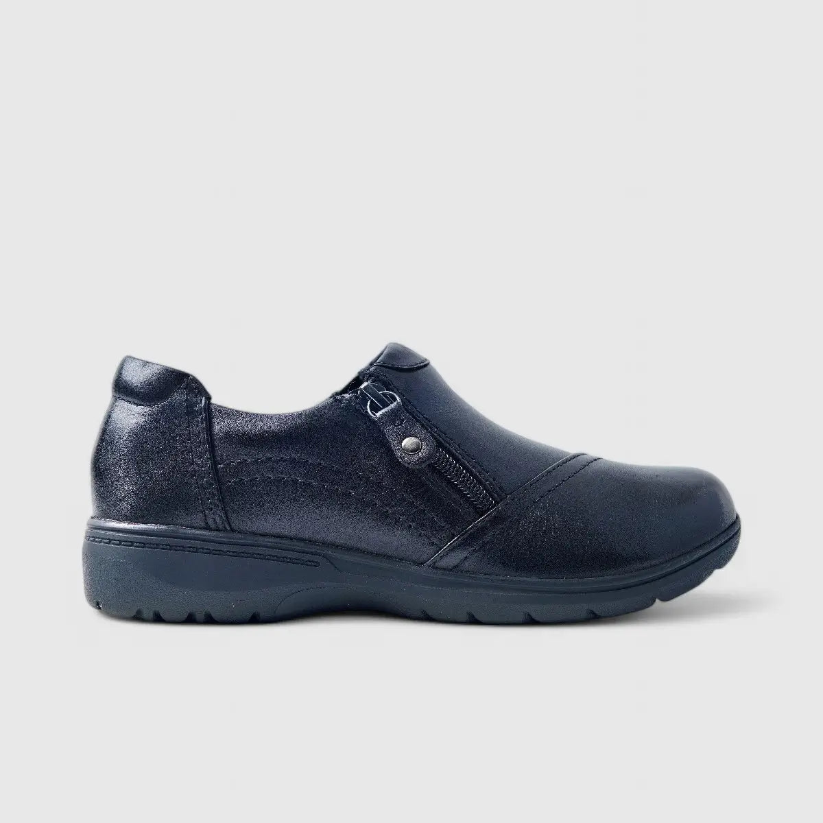Hotter Lope Comfort Shoe Black Sneakers | familyshoecentre