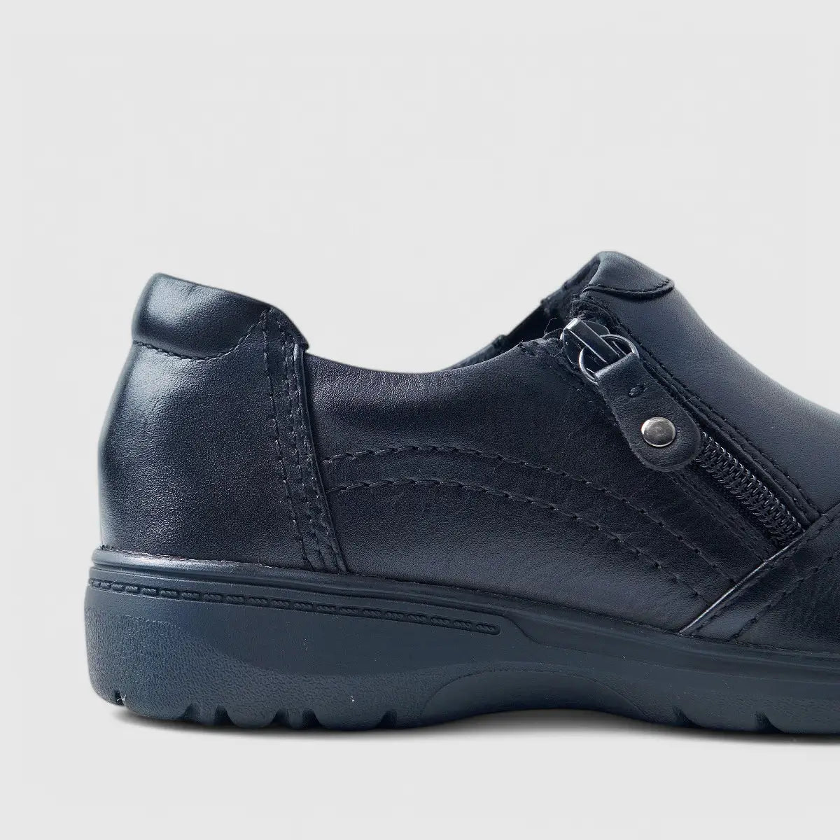 Hotter Lope Comfort Shoe Black Sneakers | familyshoecentre