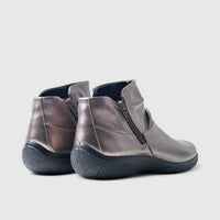Hotter Murmur Comfort Boot Pewter Boots | familyshoecentre