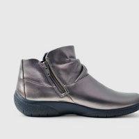 Hotter Murmur Comfort Boot Pewter Boots | familyshoecentre