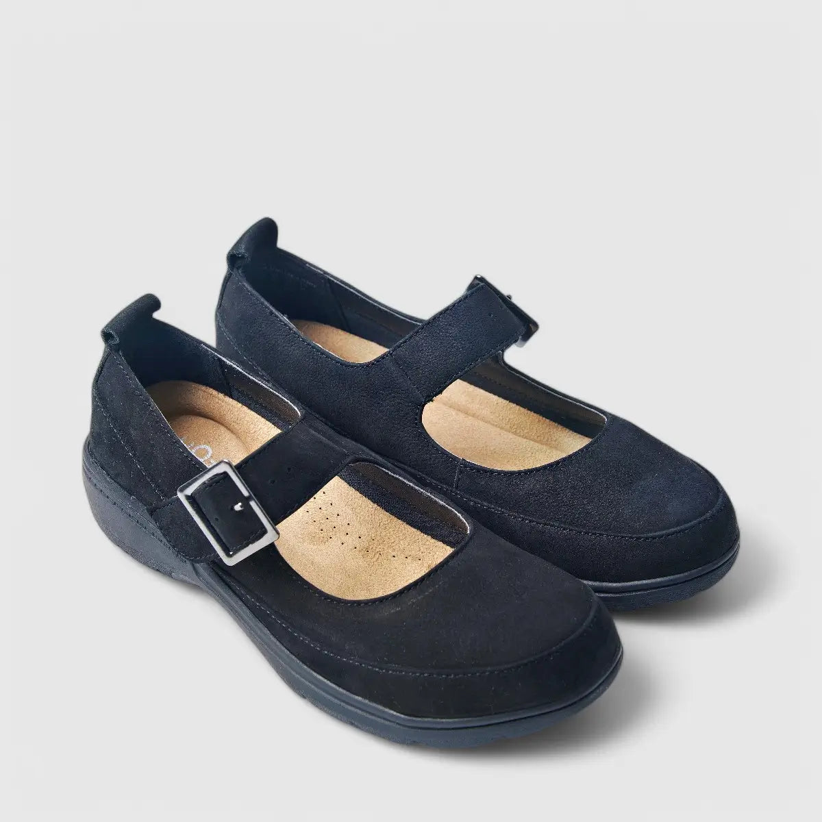 Hotter Verity Comfort Shoe Black Pumps | familyshoecentre