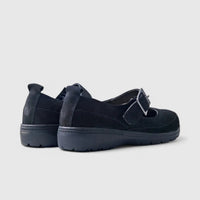 Hotter Verity Comfort Shoe Black Pumps | familyshoecentre