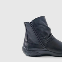 Hotter Whisper Comfort Boot Black Boots | familyshoecentre