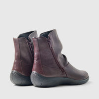 Hotter Whisper Comfort Boot Burgandy Boots | familyshoecentre