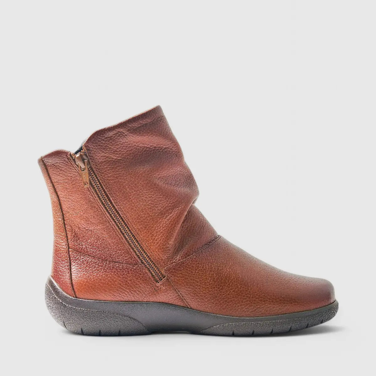 Hotter Whisper Comfort Boot Tan Boots | familyshoecentre