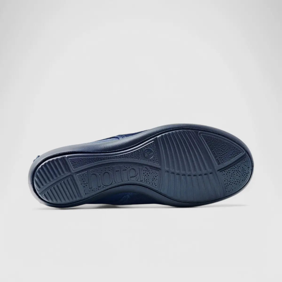 Hotter Wren Comfort Slip On Navy Pumps | familyshoecentre
