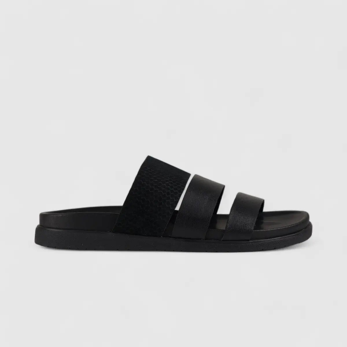 Hp Channing Comfort Slide Sandal Black 00868 HP225 Sandals | familyshoecentre