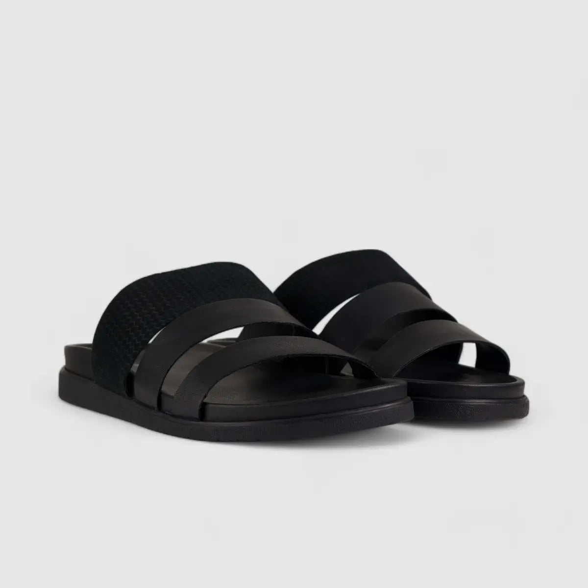 Hp Channing Comfort Slide Sandal Black 00868 HP225 Sandals | familyshoecentre