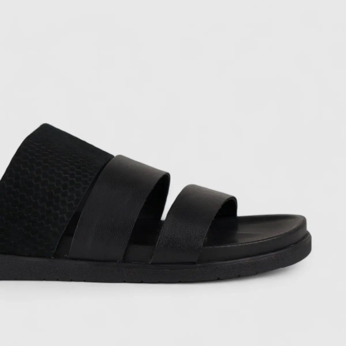Hp Channing Comfort Slide Sandal Black 00868 HP225 Sandals | familyshoecentre