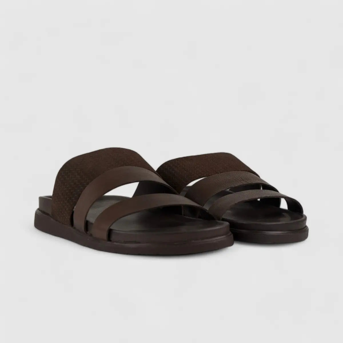 Hp Channing Comfort Slide Sandal Brown 00868 HP224 Sandals | familyshoecentre