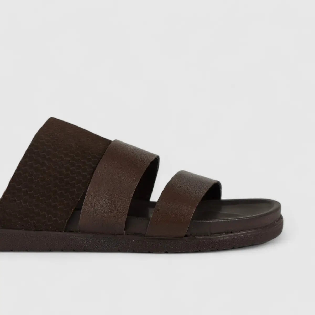 Hp Channing Comfort Slide Sandal Brown 00868 HP224 Sandals | familyshoecentre