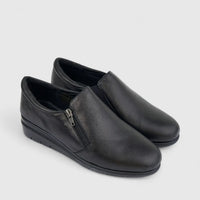 HP Ladies Comfort Shoe With Wedge HPL01472 Emmeline Black HL275