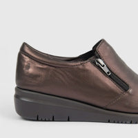 HP Ladies Comfort Shoe With Wedge HPL01472 Emmeline Zinc HL276