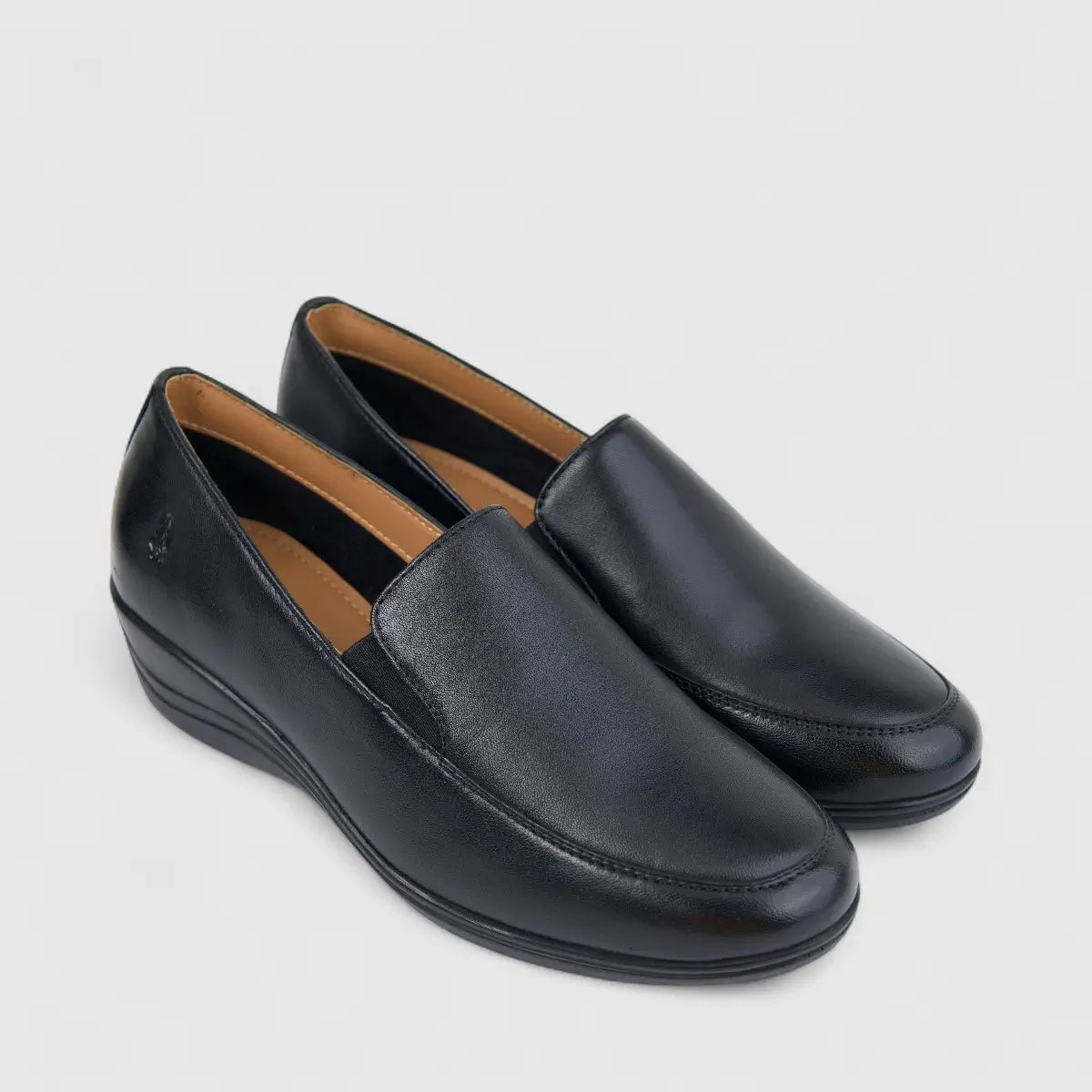 Hush Puppies Mireya Black Comfort Slip-On Loafers