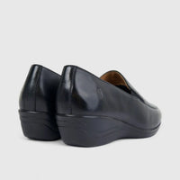 Hush Puppies Mireya Black Comfort Slip-On Loafers
