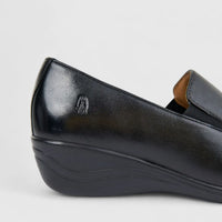 Hush Puppies Mireya Black Comfort Slip-On Loafers