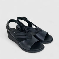 HP Ladies Comfort Wedge Everley HPL01444 Black HL263