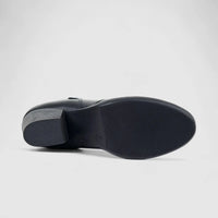 Hush Puppies Ladies Leather Ankle Boot HPL01476 Kalaya Black DB46