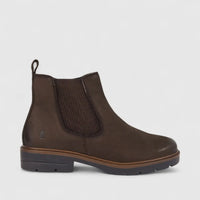 Hush Puppies Ladies Leather Ankle Boot HPL01478 Reverie Brown Nubuck DB47