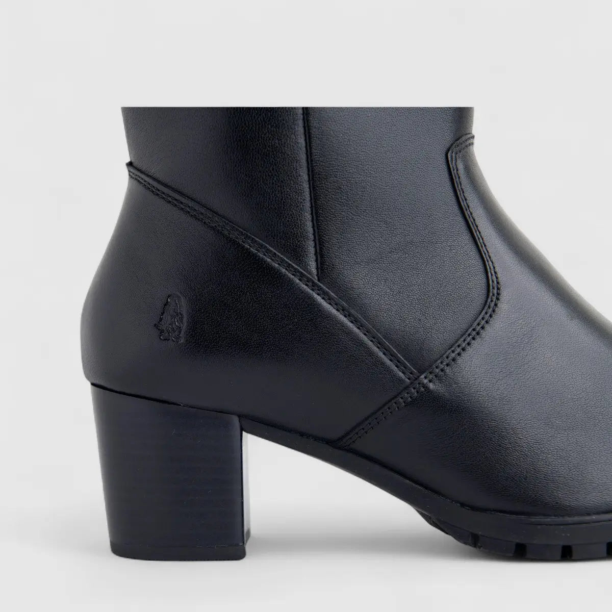 Hush Puppies Marisol Leather Mid-Calf Boots - Black