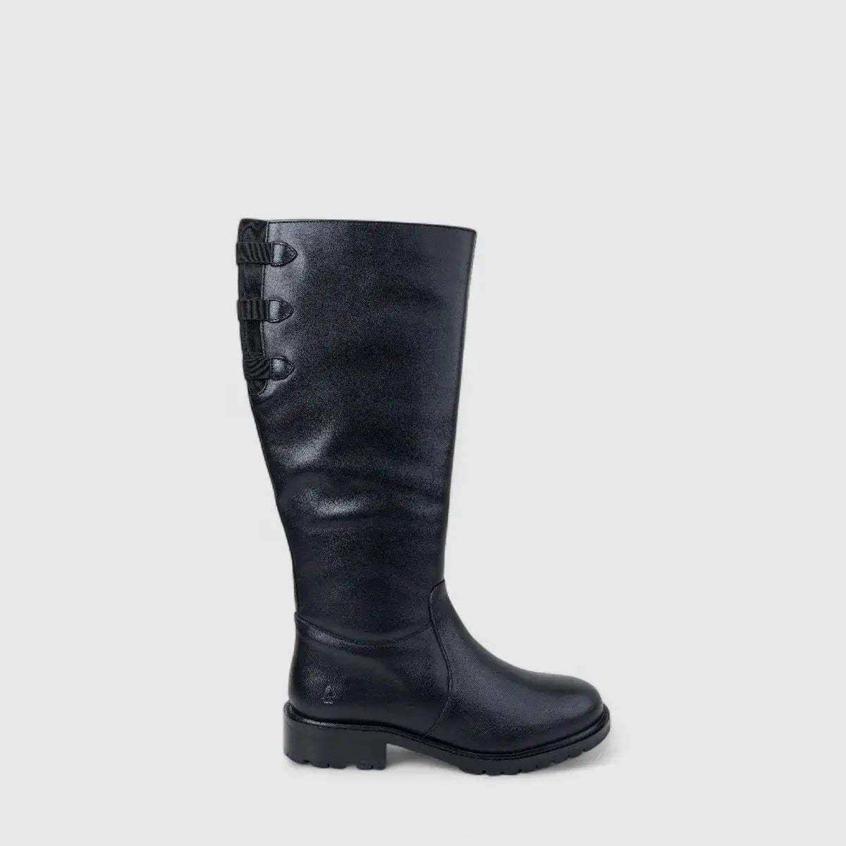 Hush Puppies Ladies Leather Long Boot Ruby HPL01490 Black DB38