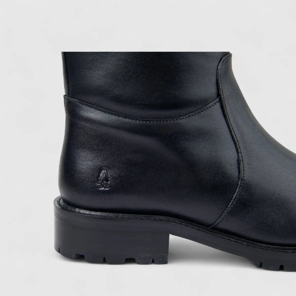 Hush Puppies Ladies Leather Long Boot Ruby HPL01490 Black DB38