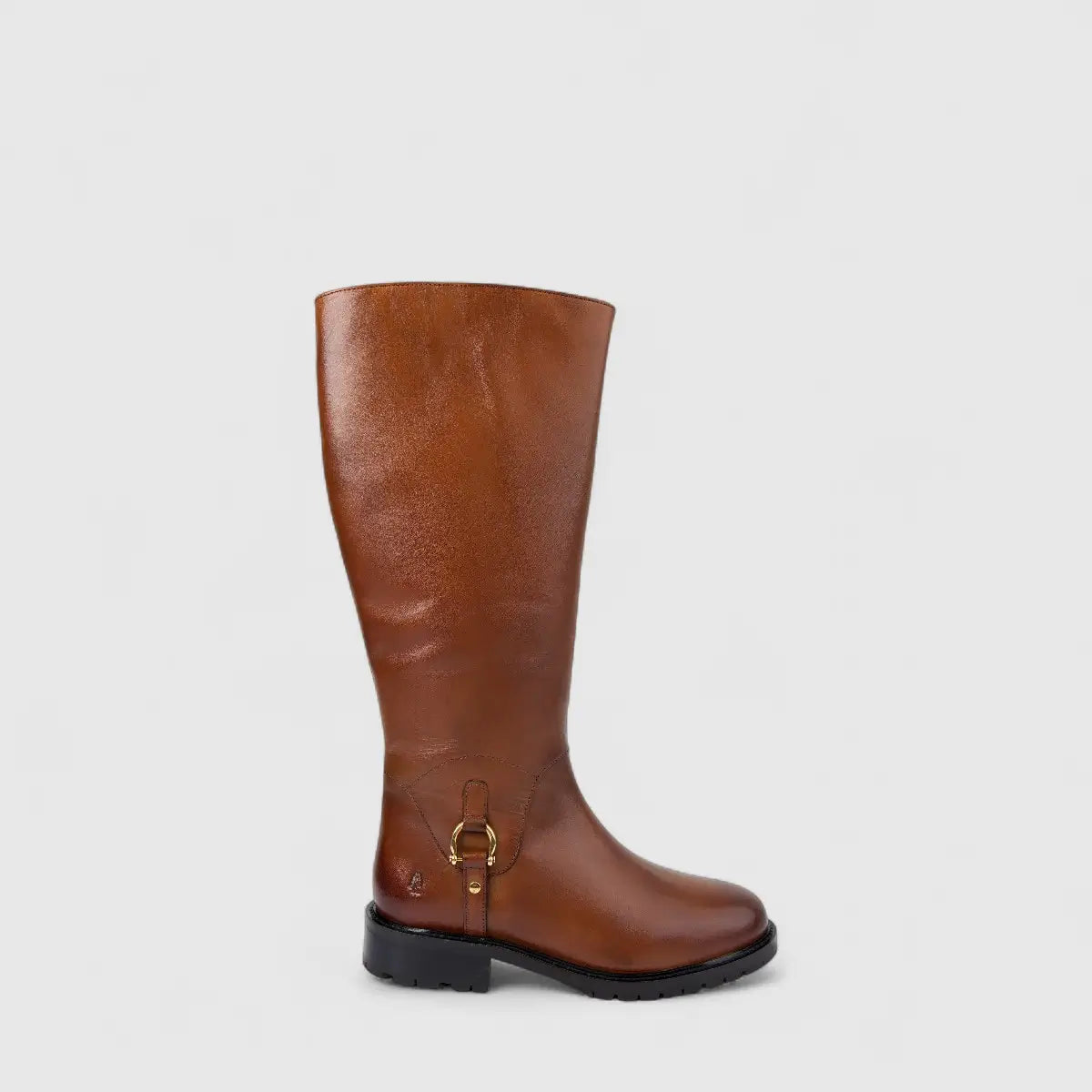 Hush Puppies Ladies Leather Long Boot Skylar HPL01489 Tan DB37
