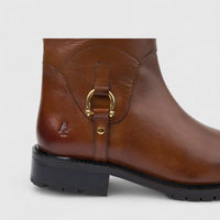 Hush Puppies Ladies Leather Long Boot Skylar HPL01489 Tan DB37