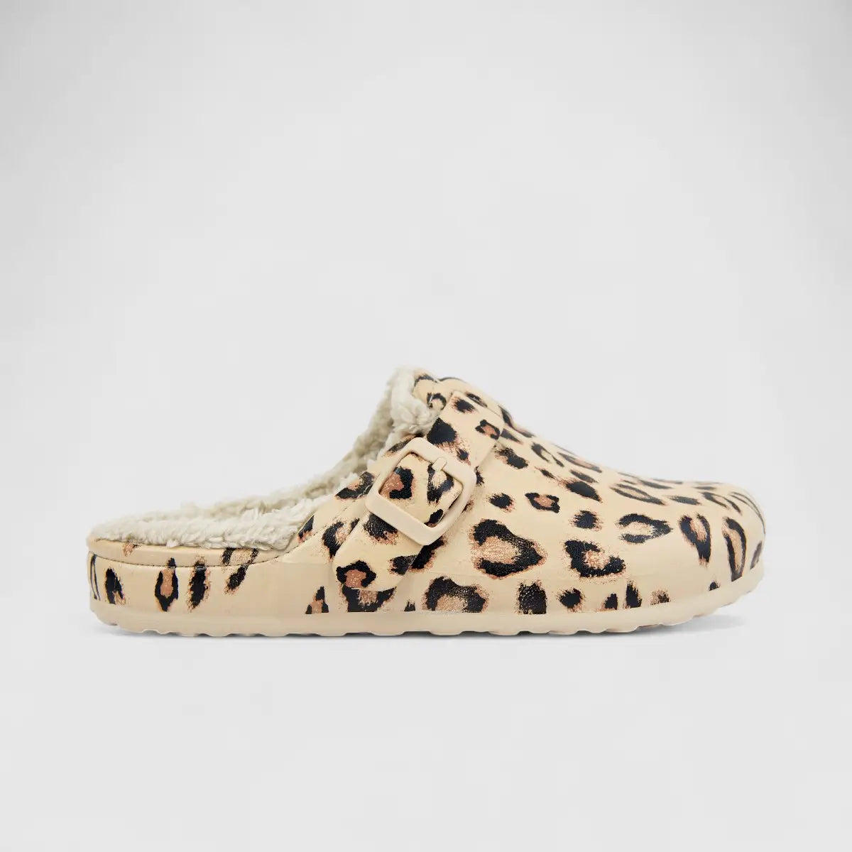 Hush Puppies Soft Style Desi Fur Ladies Slippers SSL01503 Leopard Multi