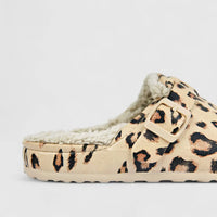 Hush Puppies Soft Style Desi Fur Ladies Slippers SSL01503 Leopard Multi