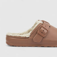 Hush Puppies Soft Style Desi Fur Ladies Slippers SSL01280 Brown