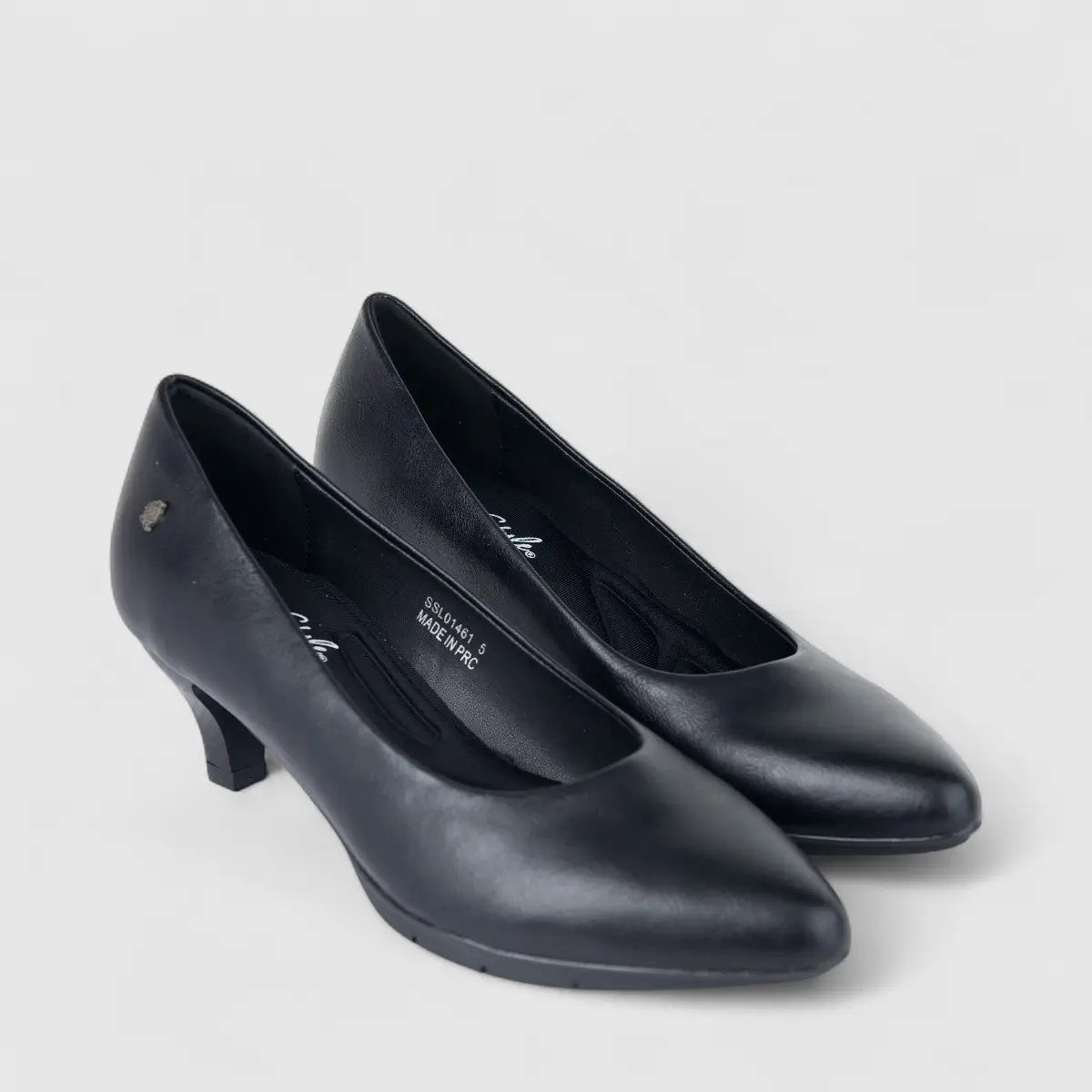 Hush Puppies Soft Style Ladies Comfort Court Aradia Black SSL01461 SS329