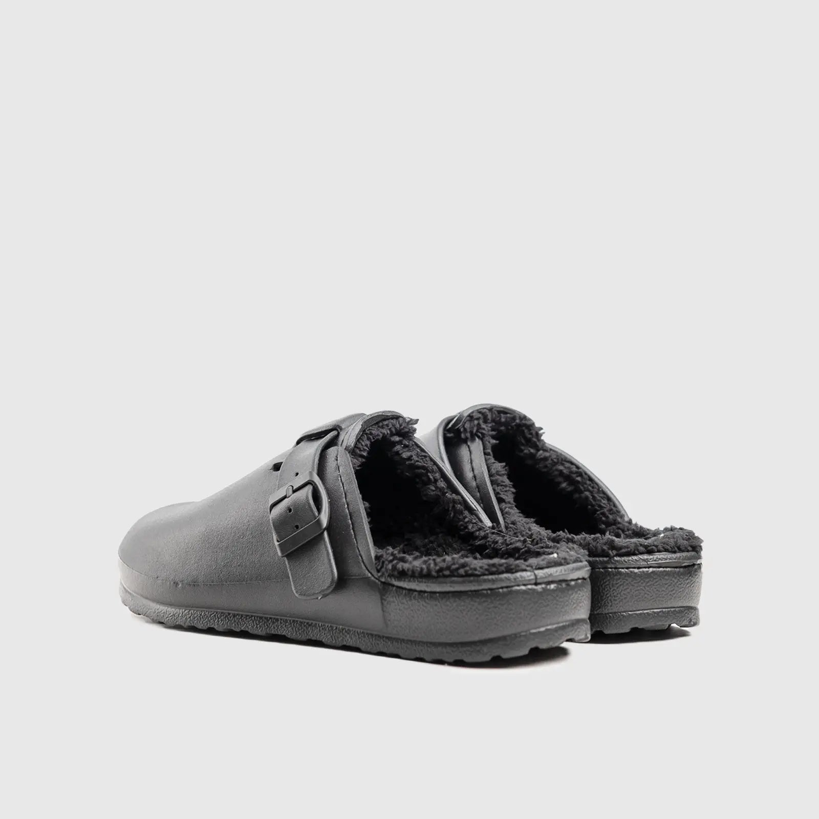 Hush Puppies Soft Style Desi Fur Ladies Slippers SSL01280 Black