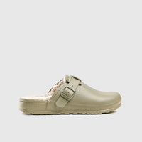 Hush Puppies Soft Style Desi Fur Ladies Slippers SSL01280 Khaki